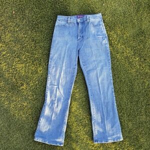 NYDJ Straight Leg Jeans Women's 8P 29x29 Medium Wash Blue Petite Denim